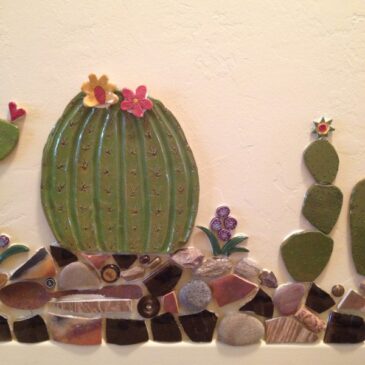 Wall Cactus Mosaic